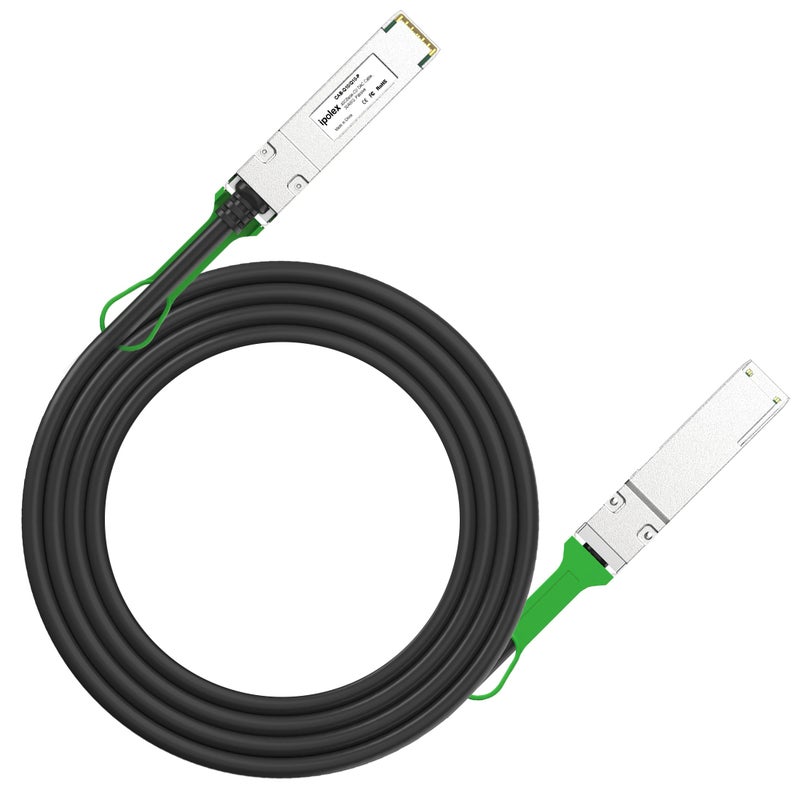 ipolex 40G QSFP+ DAC Twinax Cable, 40GBASE-CR4 Passive Direct Attach Copper Cable, 3m(10ft), for Cisco QSFP-H40G-CU3M, Meraki MA-CBL-40G-3M, Intel XLDACBL3,Compatible with Cisco C9500-32QC and More - Image 1